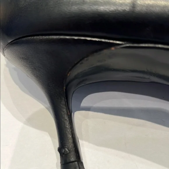 CHANEL Black Heeled Boots with Stiletto Heel - Picture 5 of 9